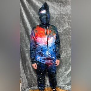Full-body Galaxy Jumpsuit/Pajama/Body Suit